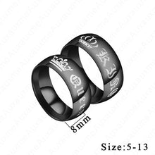 Load image into Gallery viewer, Auxauxme Titanium Steel Lovers Couple Rings Gold Wave Pattern Wedding Promise Ring For Women Men Engagement Jewelry Party Gift