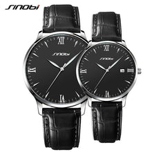 Load image into Gallery viewer, SINOBI Men's Luxury Watches High-End Stainless Steel Waterproof Watch Classic Luminous Hands Calendar Function Geneva New Design