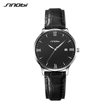 Load image into Gallery viewer, SINOBI Men's Luxury Watches High-End Stainless Steel Waterproof Watch Classic Luminous Hands Calendar Function Geneva New Design