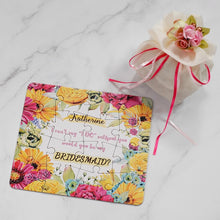 Load image into Gallery viewer, Original Personalized Bridesmaid Groomsman Proposal Puzzle Gift Any Text Language Customized Invitations Card Wedding Decoration