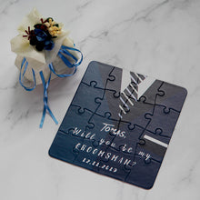 Load image into Gallery viewer, Original Personalized Bridesmaid Groomsman Proposal Puzzle Gift Any Text Language Customized Invitations Card Wedding Decoration