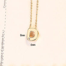 Load image into Gallery viewer, LUOTEEMI Classic Authentic Gold Tiny CZ 26 pcs Initials Letter Pendant Necklace for Women Charming Chain Necklace Jewlery