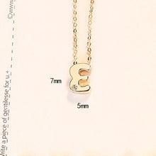 Load image into Gallery viewer, LUOTEEMI Classic Authentic Gold Tiny CZ 26 pcs Initials Letter Pendant Necklace for Women Charming Chain Necklace Jewlery