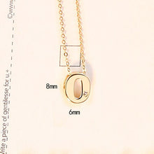 Load image into Gallery viewer, LUOTEEMI Classic Authentic Gold Tiny CZ 26 pcs Initials Letter Pendant Necklace for Women Charming Chain Necklace Jewlery