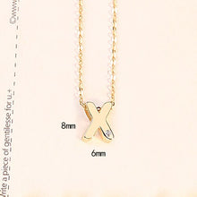 Load image into Gallery viewer, LUOTEEMI Classic Authentic Gold Tiny CZ 26 pcs Initials Letter Pendant Necklace for Women Charming Chain Necklace Jewlery