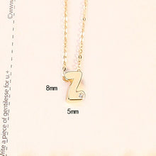 Load image into Gallery viewer, LUOTEEMI Classic Authentic Gold Tiny CZ 26 pcs Initials Letter Pendant Necklace for Women Charming Chain Necklace Jewlery