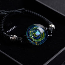 Load image into Gallery viewer, BOEYCJR Unique Opal Stone Universe Glass Bead Planets Moon Charm Bracelet Galaxy Rope Chain Solar System bracelet for Women