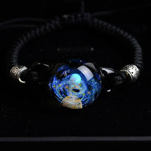 Load image into Gallery viewer, BOEYCJR Unique Opal Stone Universe Glass Bead Planets Moon Charm Bracelet Galaxy Rope Chain Solar System bracelet for Women