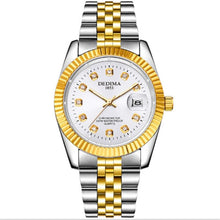 Load image into Gallery viewer, Original Mens High-End Gold Watch Steel Belt Luxury Quartz Business Men Calendar Watch Clock Relogio Masculino Golden Automatico