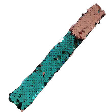 Load image into Gallery viewer, Magic Paillette Mermaid Patted Bracelets Two-Color Sequin Reversible Glitter Slap Bracelets Charms Wristband for Kids Grownups