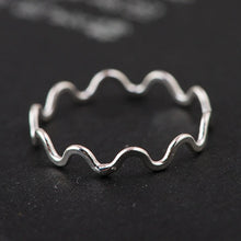 Load image into Gallery viewer, BALMORA 1 Piece Hot 100% Real 925 Sterling Silver Rings for Women Lady Candyfancy Band Knuckle Stacking Midi Ring Gift Jewelry