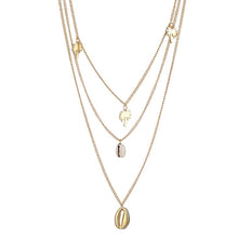 Load image into Gallery viewer, Women's Vintage Coin Shell Star Pendant Necklace 2019 Bohemian Multilayer Gold Silver Layered Moon Choker Necklace Party Gift