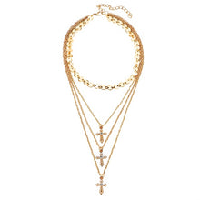 Load image into Gallery viewer, Women's Vintage Coin Shell Star Pendant Necklace 2019 Bohemian Multilayer Gold Silver Layered Moon Choker Necklace Party Gift